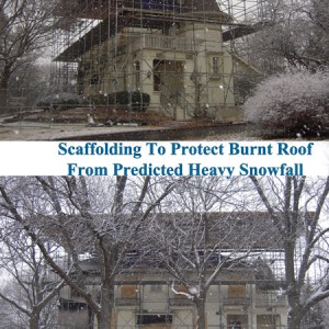 Scaffolding Historical Wheaton Home Repair, Before and After Pictures